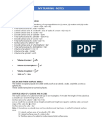 NOTE-Surface Area and Volume