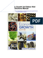 Economic Growth 3rd Edition Weil Solutions Manual