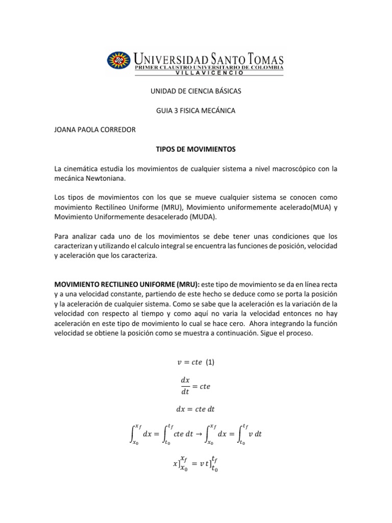 Gua de clase 3 fm pdf aceleraci n velocidad