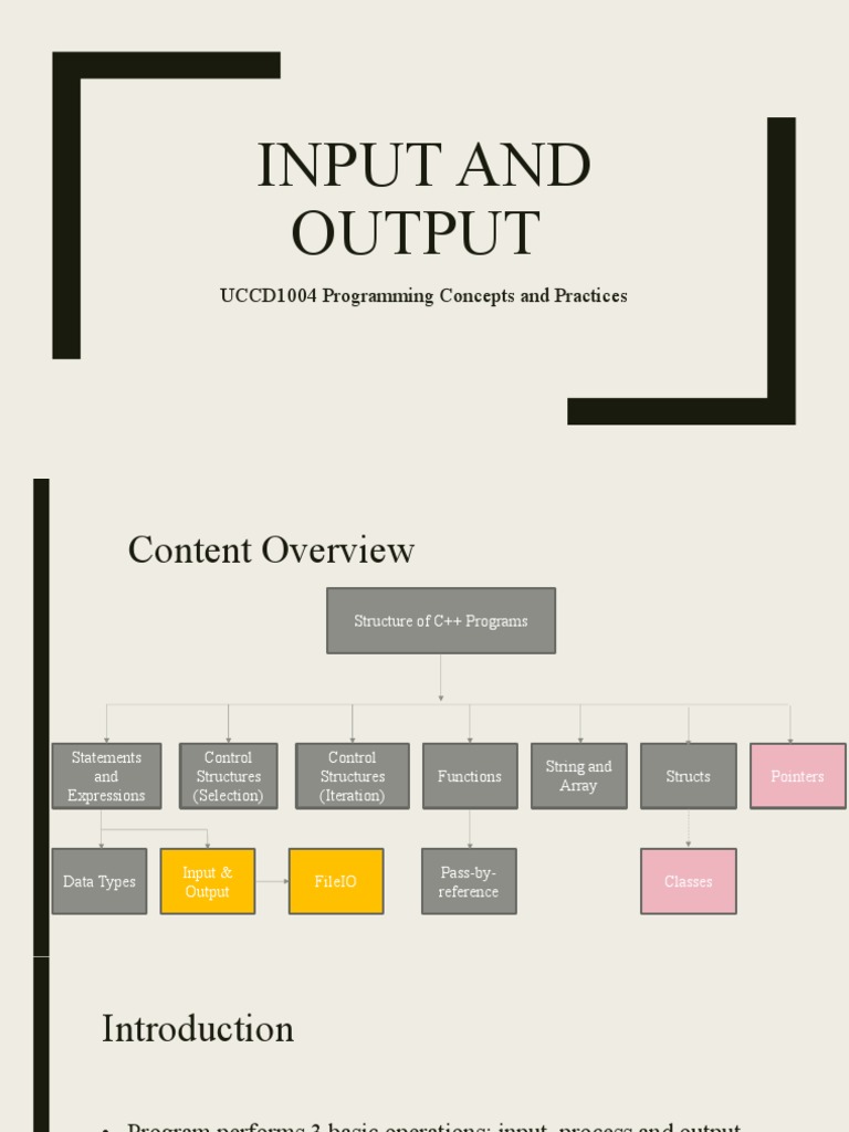 06 Input Output | Download Free PDF | Programming Paradigms | Computer ...