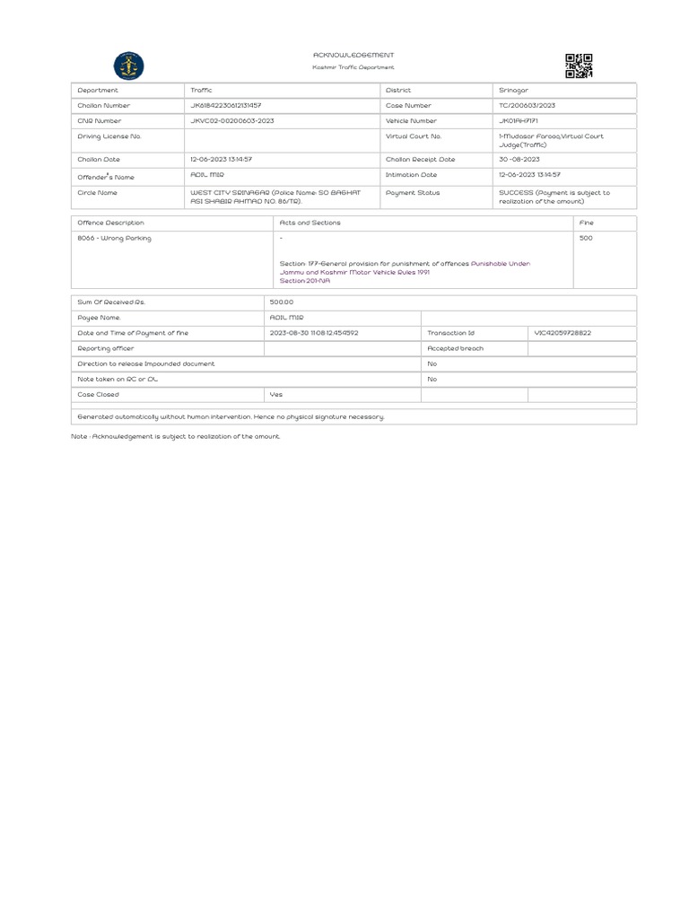 ePay eCourts Digital Payment PDF Public Law Criminal Justice