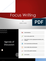 Focus Writing - Directive Classes