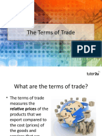 AS Level Ch.4 Terms of Trade