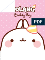 Molang Birthday Party Booklet 1 Compresse