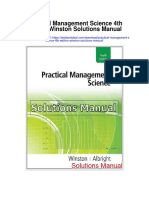 Practical Management Science 4th Edition Winston Solutions Manual