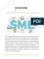 Role of Entrepreneurship in Botswana's Economic Development