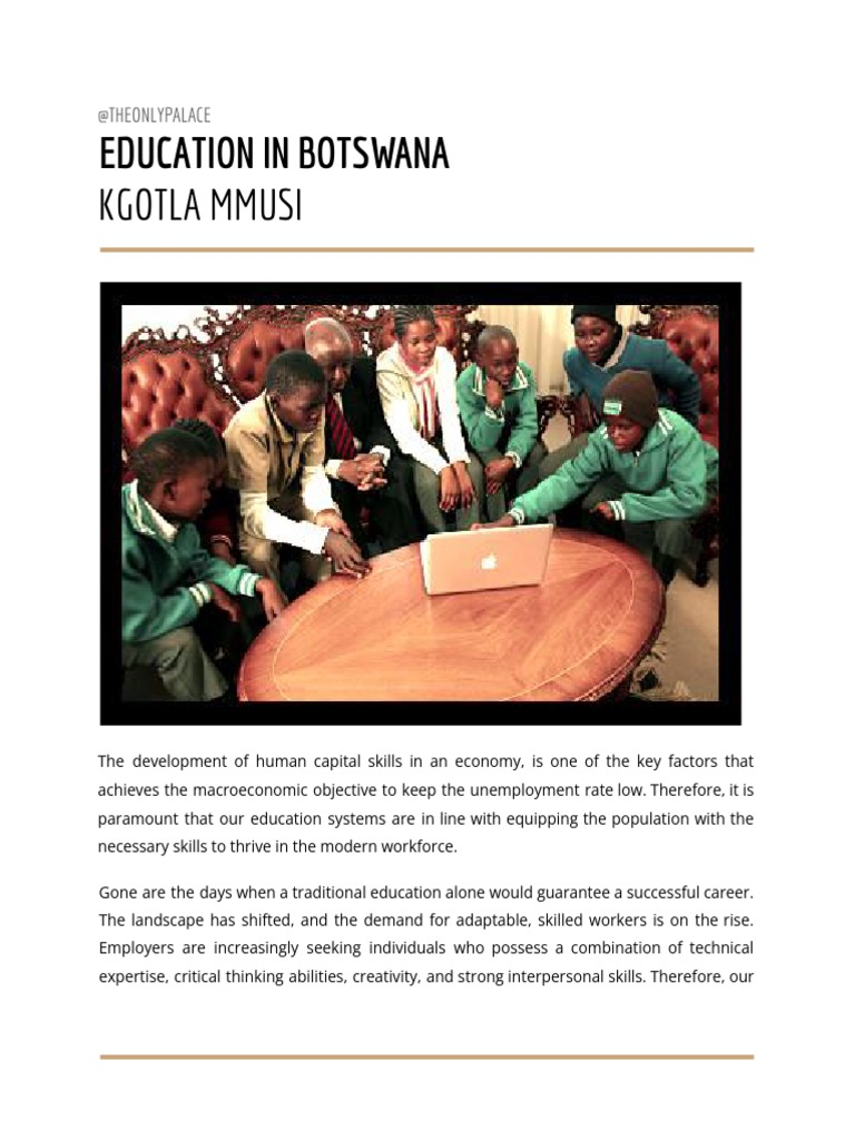 Education in Botswana | PDF | Intelligence (AI) & Semantics