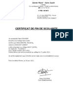 Certificat de Radiation Wandrille