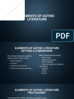 Elements of Gothic Literature North Palos School