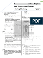 File Org & Indexing - DPP 01