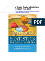 Statistics For Social Workers 8th Edition Weinbach Test Bank