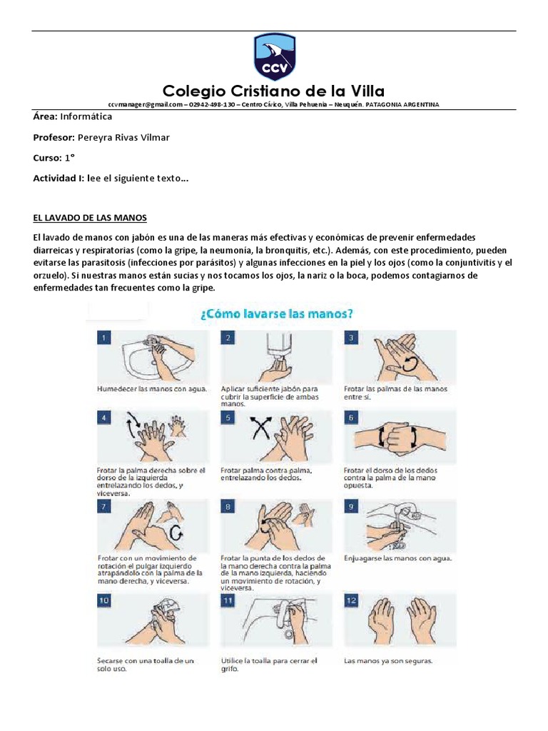 Importancia del Lavado de Manos | PDF | Lavado de manos | Influenza