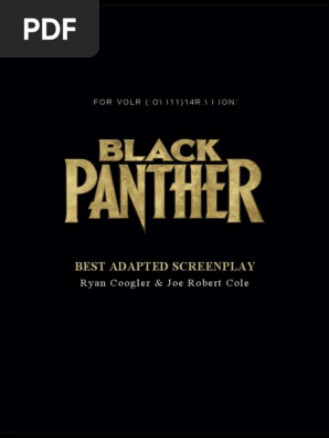 Black Panther 1 - screenplay
