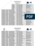 Horarios y Espacios de Clase Arquitectura 2023-2