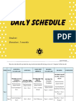 80-20 Daily Schedule for Reading & Listening