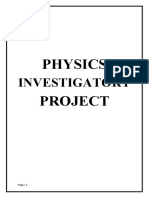 Physics Investigatory Project Final