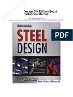 Steel Design 5th Edition Segui Solutions Manual