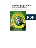 Principles of Learning and Behavior 7th Edition Domjan Test Bank