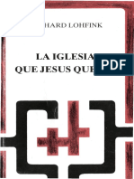 Lohfink, Gerhard - La Iglesia Que Jesus Queria