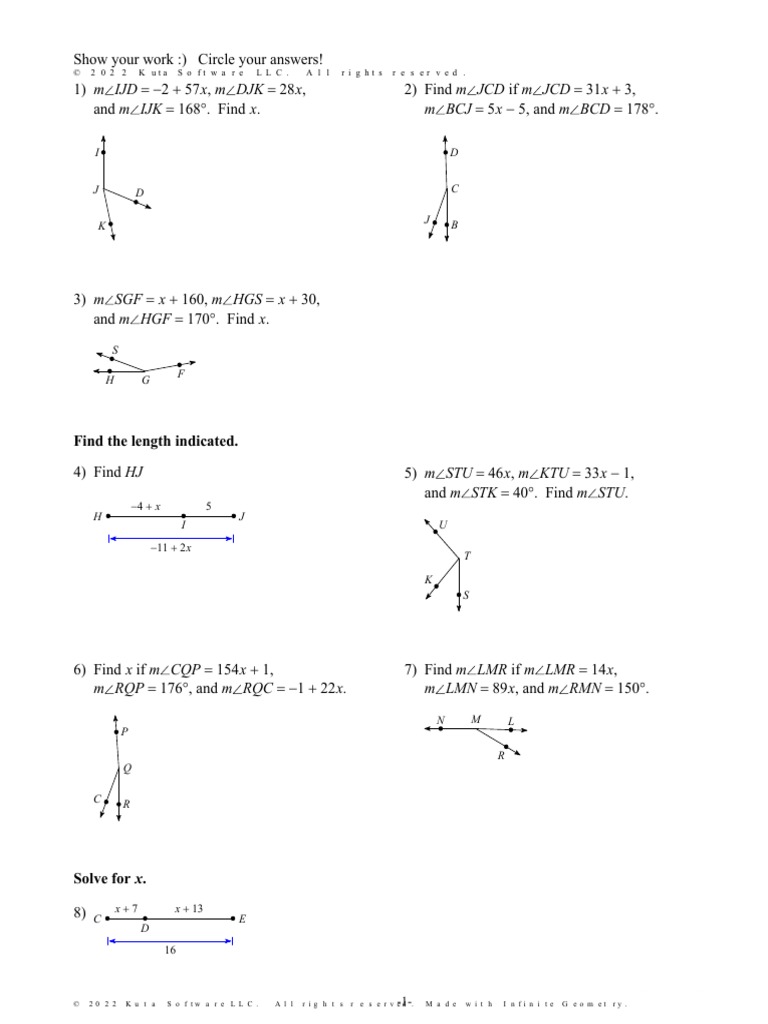 Geometry Problem Worksheet | PDF | Teaching Methods & Materials