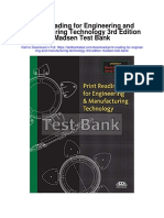 Print Reading For Engineering and Manufacturing Technology 3rd Edition Madsen Test Bank