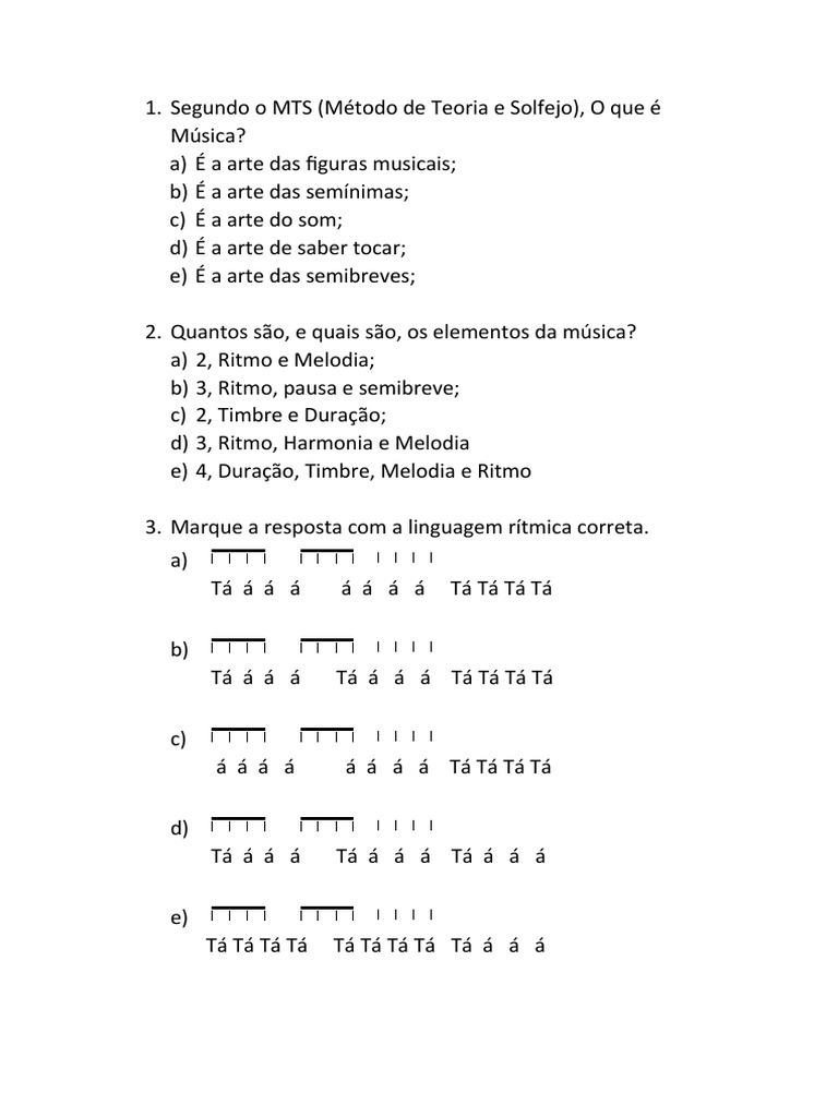 Modulo 1 | PDF | Som | Ritmo