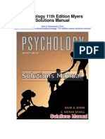 Psychology 11th Edition Myers Solutions Manual