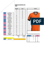 Modelo Elegido Por Los Alumnos: Talla Y Numero de Uniformes de Deporte 4to "E" PD 2023