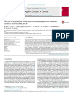 Art - The Role of Preparation Route Upon The Ambient Pressure Ammoniasynthesis Activity of Ni2Mo3N