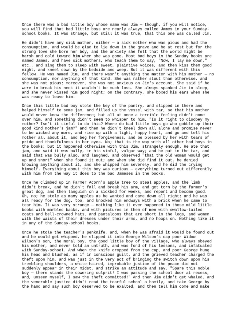 The Story of The Bad Little Boy PDF