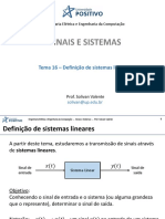 Aula SS - Tema 16 - Definição de Sistemas Lineares