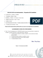 Lista Do Acervo Instrumentos Orquestra ADCandel