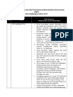 Notulensi Wawancara dan FGD Penyusunan Indeks Kualitas Perencanaan