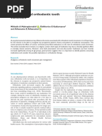 Medication and Orthodontic Tooth Movement