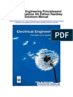 Electrical Engineering Principlesand and Applications 5th Edition Hambley Solutions Manual