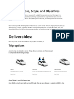 Deliverables:: Project Purpose, Scope, and Objectives