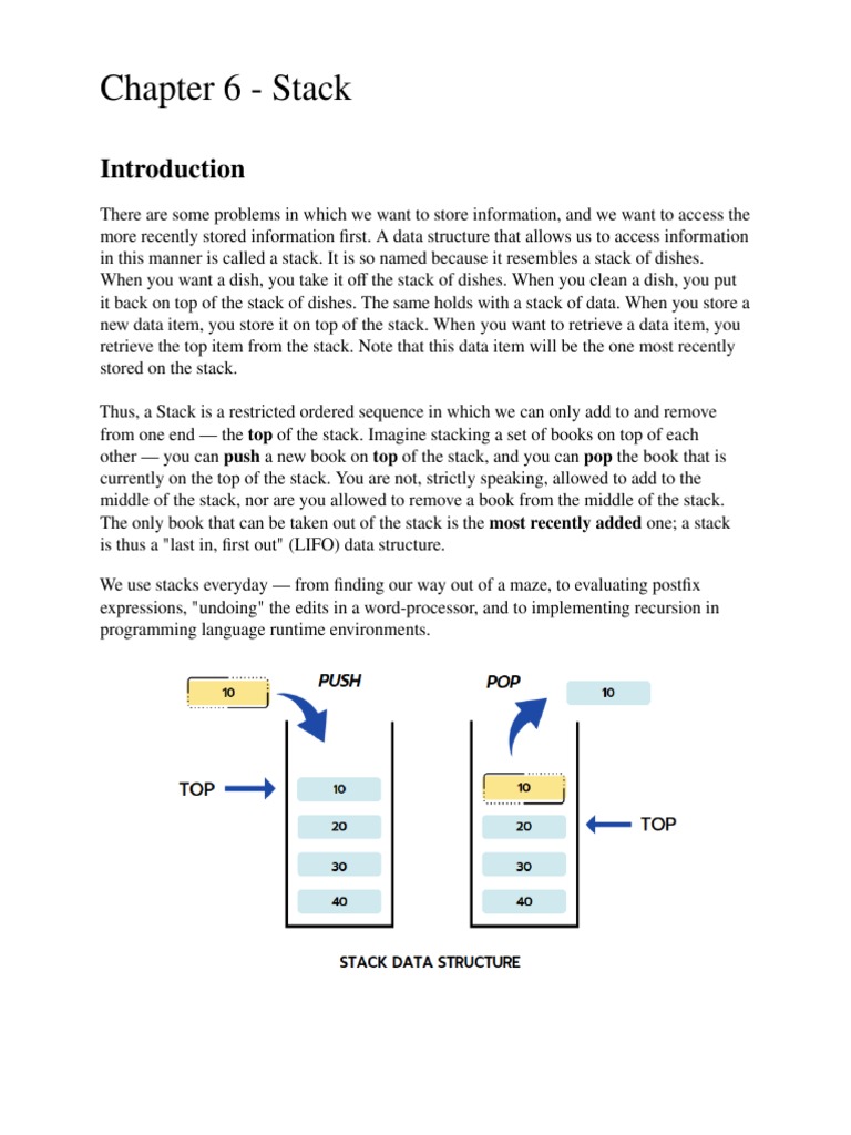 Chapter 6 - Stack | PDF | Bracket | Computer Programming