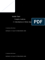 2.1introdution To Metric Spaces