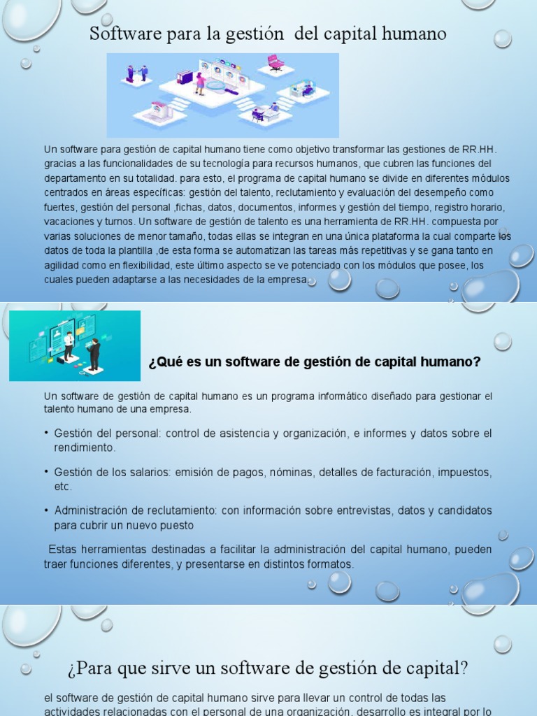 Capital Humano Software | PDF | Gestión de recursos humanos