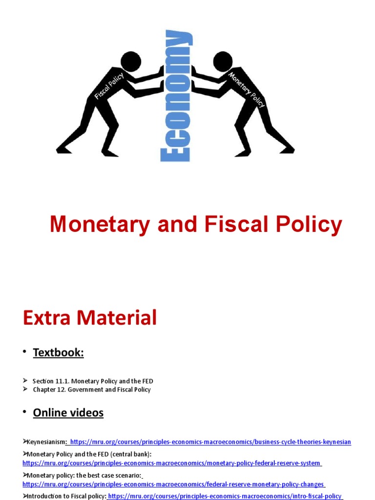 14 Monetary and Fiscal Policies | PDF | Fiscal Policy | Monetary Policy