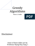 Lecture 12 Greedy Algorithms