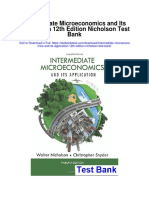 Intermediate Microeconomics and Its Application 12th Edition Nicholson Test Bank