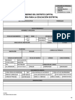 Ficha Datos Personal Escuelas Distritales