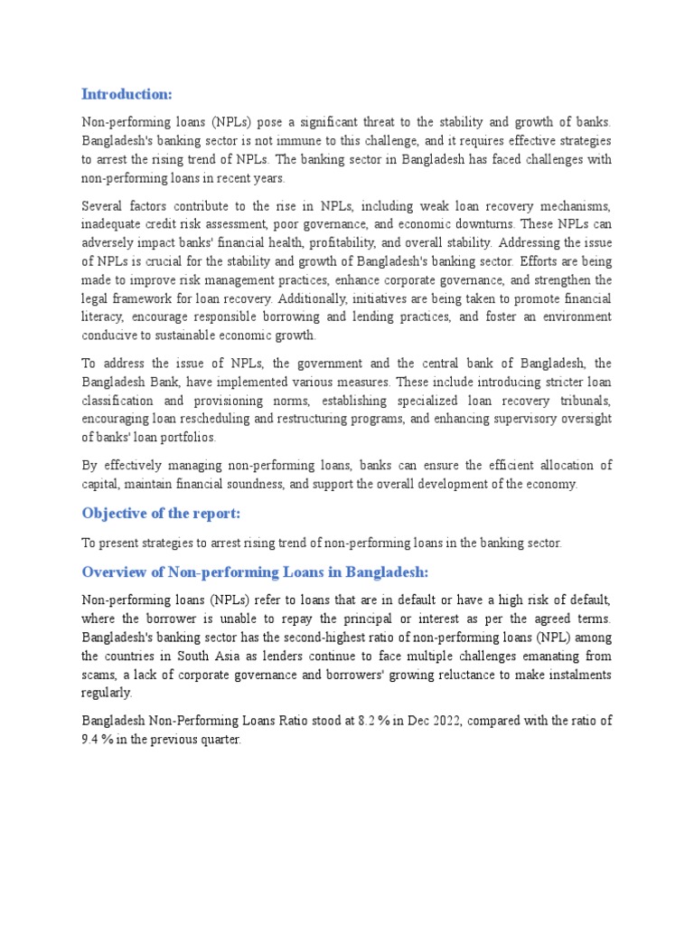 npl-in-banking-sector-of-bangladesh-pdf-banks-loans