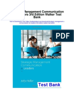 Strategic Management Communication For Leaders 3rd Edition Walker Test Bank