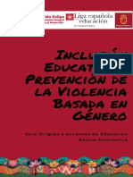 Inclusión Educativa y Prevención de La Violencia Basada en Género