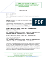 C-30 Reunión de Padres de Familia Virtual y Clases No Presenciales