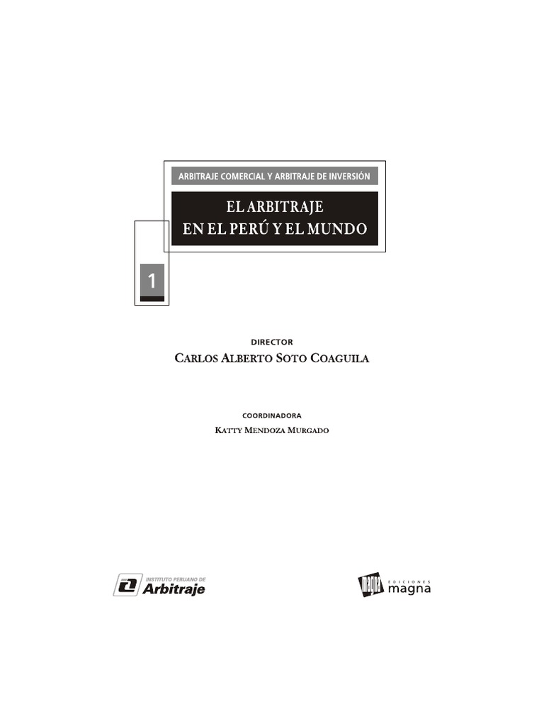 El Arbitraje En El Peru Y El Mundo Pdf Debido Al Proceso Arbitraje