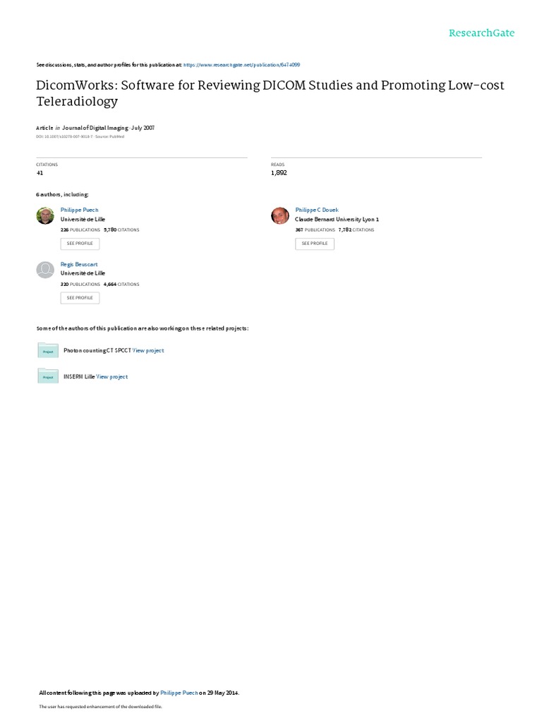 DicomWorks Software For Reviewing DICOM Studies An | PDF | Medical ...