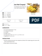 Roti Jala (Malaysian Net Crepes) - Roti N Rice